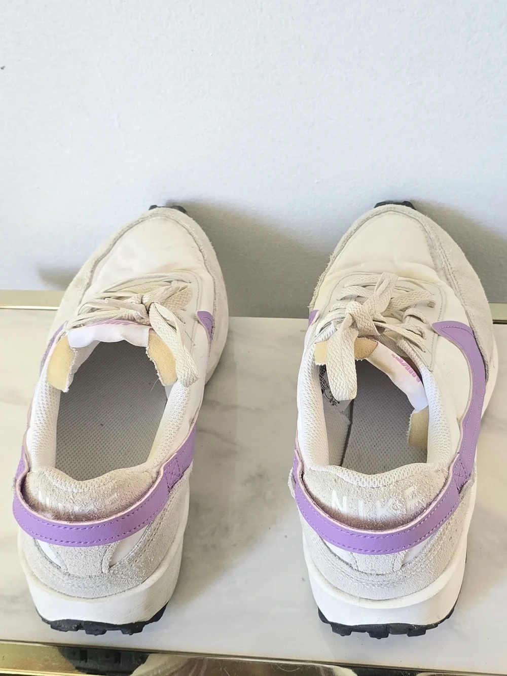 Nike Waffle Debut White Rush Fuchsia US Women Size 8.5(UK 6/EUR 40) Sneakers